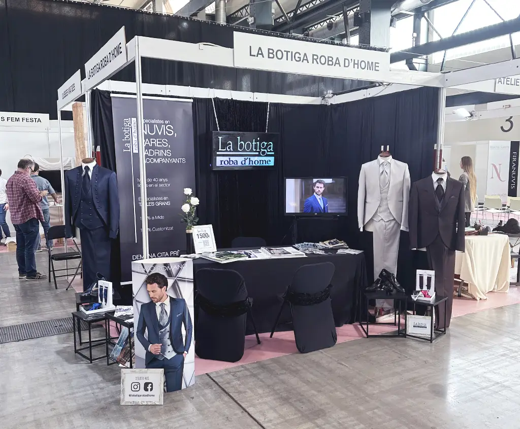 Stand de La Botiga Roba d’Home en la Fira Nuvis Tardor Sabadell 2025